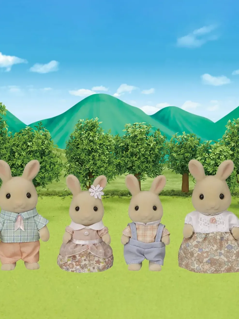 Epoch Calico Critters Milk Rabbit Family Sale