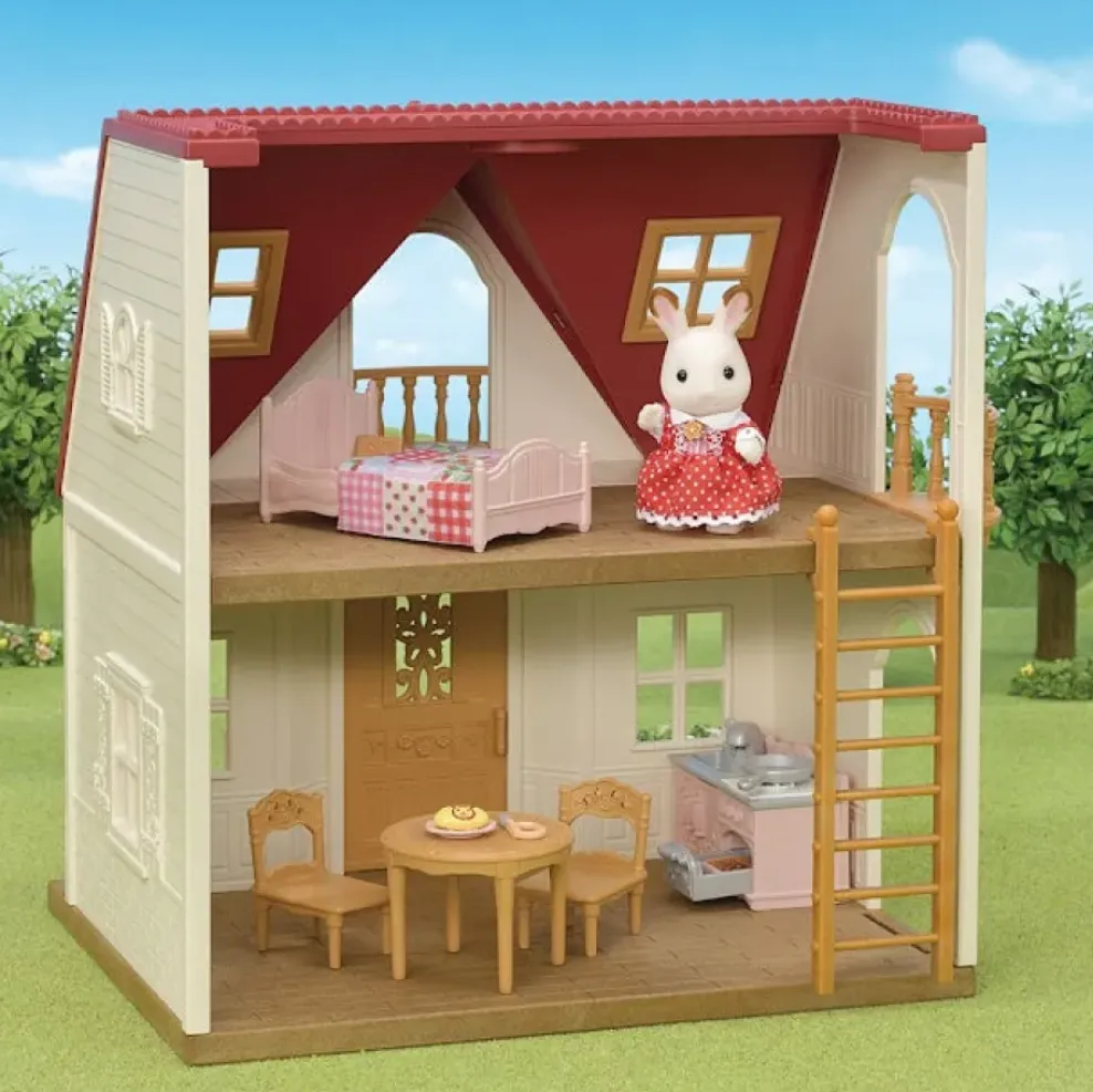 Epoch Calico Critters Red Roof Cozy Cottage Starter Home Fashion