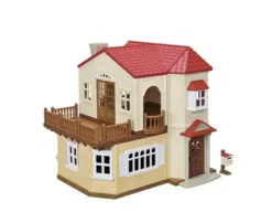 Epoch Calico Critters Red Roof Country Home Gift Set with Secret Attic Playroom Clearance