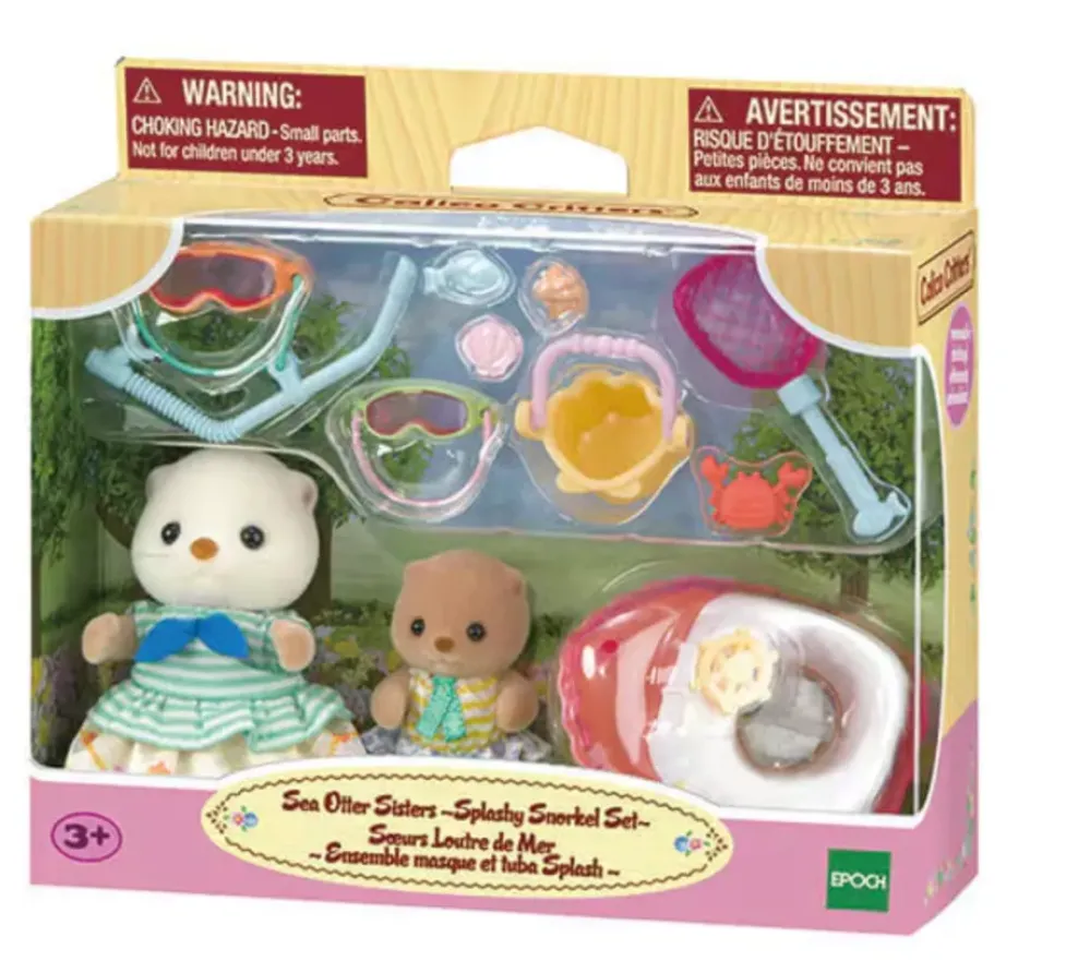 Epoch Calico Critters Sea Otter Sisters-Splashy Snorkel Set Hot