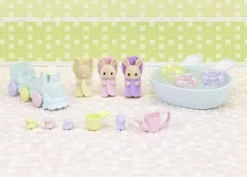Epoch Calico Critters Triplets Bathtime Set New
