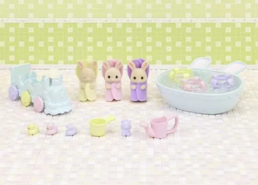 Epoch Calico Critters Triplets Bathtime Set New