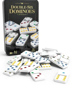 Spin Master Cardinal Games Deluxe Double-6 Dominoes in Storage Tin Fashion