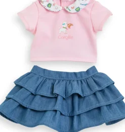 Corolle Dolls Clothes 12" Weekend in Paris: T-Shirt & Ruffled Skirt Fashion
