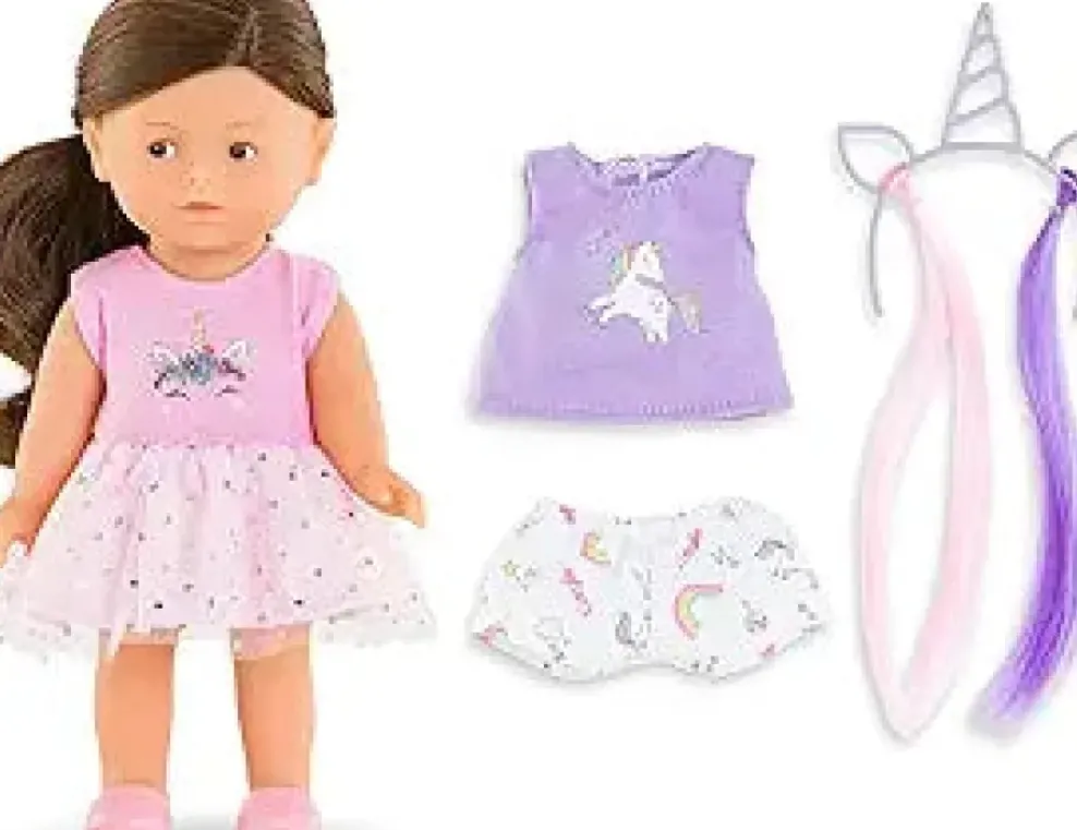 Corolle Dolls Mini Corolline - Romy Unicorn Set New