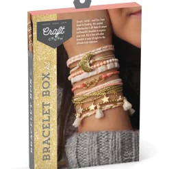 Play Monster Craft Crush Bracelet Box Kit - Gold Fashion