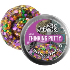 Crazy Aaron's Puttyworld Crazy Aaron's® Thinking Putty® Mini Trendsetter - Cryptocurrency - Discontinued Clearance