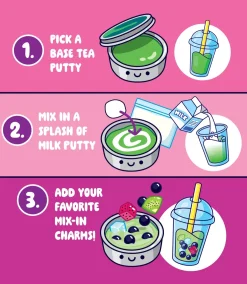 Crazy Aaron's Puttyworld Crazy Aaron's® Thinking Putty® Mixed By Me Kit: Boba Fashion