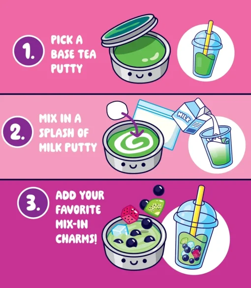 Crazy Aaron's Puttyworld Crazy Aaron's® Thinking Putty® Mixed By Me Kit: Boba Fashion