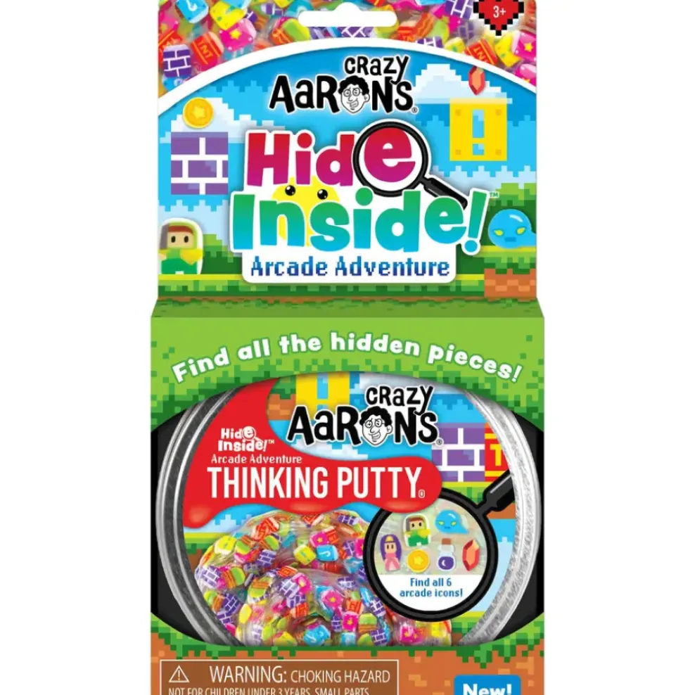 Crazy Aaron's Puttyworld Crazy Aaron's® Thinking Putty® Hide Inside! Arcade Adventure - Discontinued Clearance
