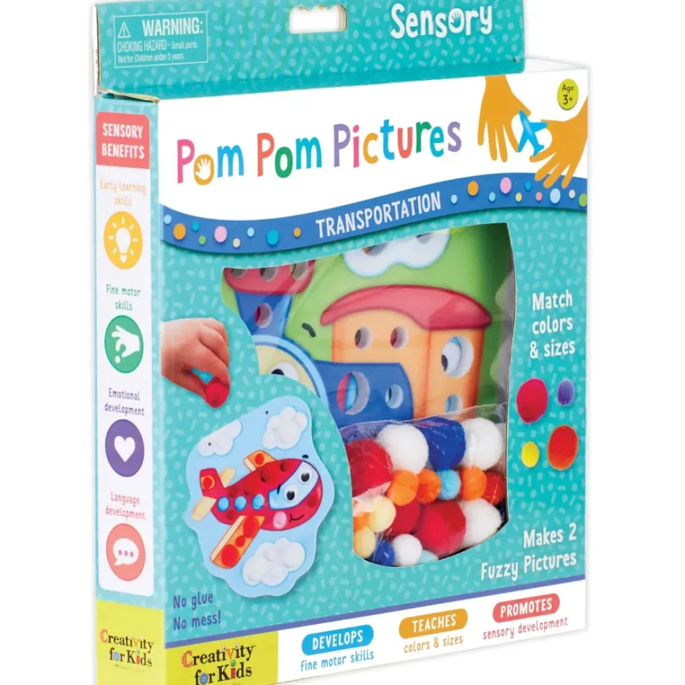 Faber-Castell Creativity for Kids Pom Pom Pictures Transportation New