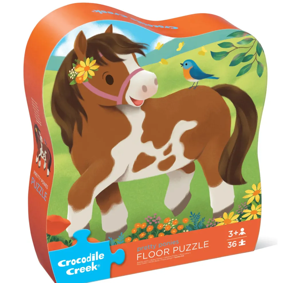 Crocodile Creek 36 Piece Floor Puzzle Pretty Ponies Outlet