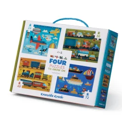 Crocodile Creek Four Puzzles: Vehicles Discount