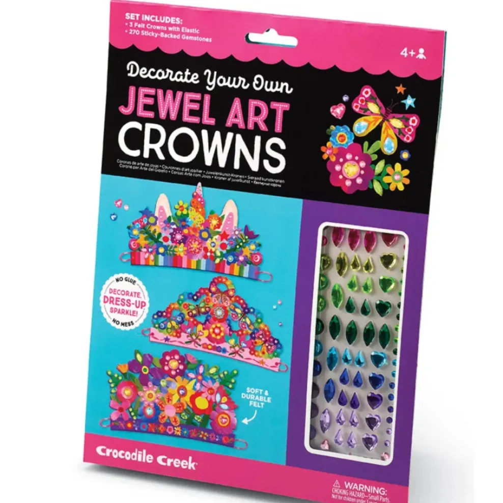 Crocodile Creek Jewel Art: Crowns & Unicorn Flowers New