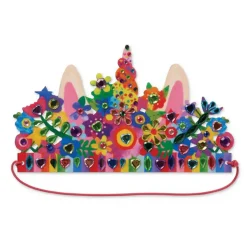 Crocodile Creek Jewel Art: Crowns & Unicorn Flowers New