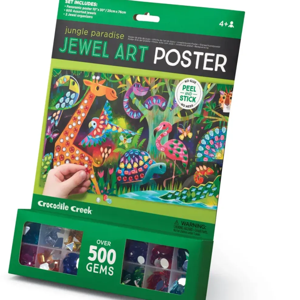 Crocodile Creek Jewel Art Poster: Jungle Paradise Hot