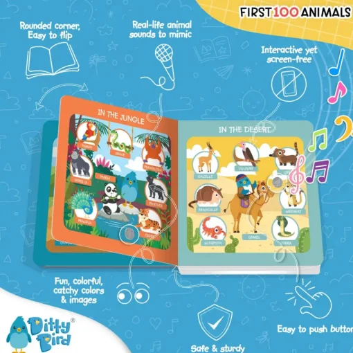 Ditty Bird ® Baby Sound Vocabulary Book: First 100 Animals Online