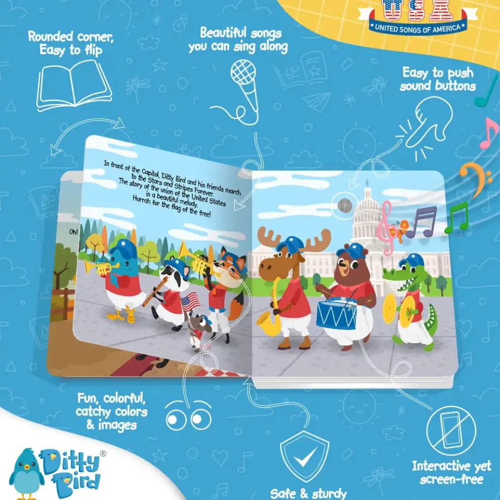 Ditty Bird ® United Songs of America Fashion