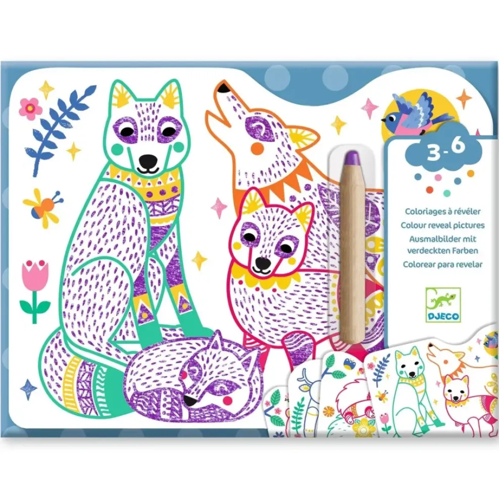Djeco Coloring: Forest Families Clearance