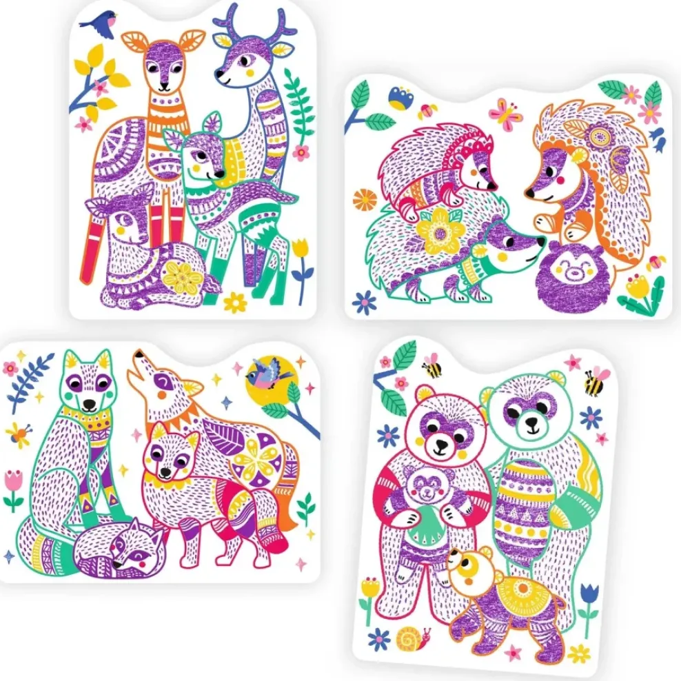 Djeco Coloring: Forest Families Clearance