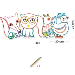 Djeco Coloring: Forest Friends Discount