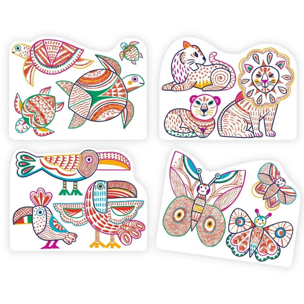 Djeco Coloring: Wild Families Online