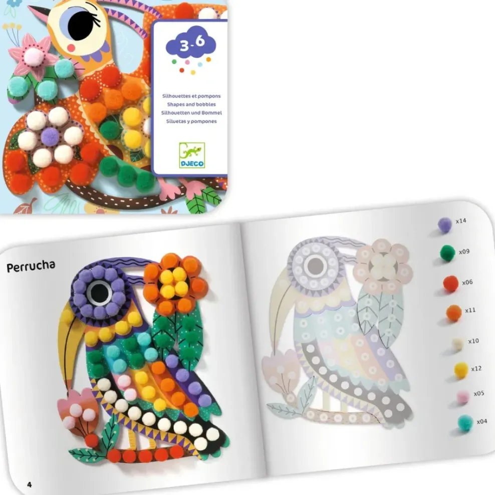 Djeco Create with Pompoms Fashion