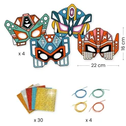 Djeco DIY Super Robots Masks Fashion
