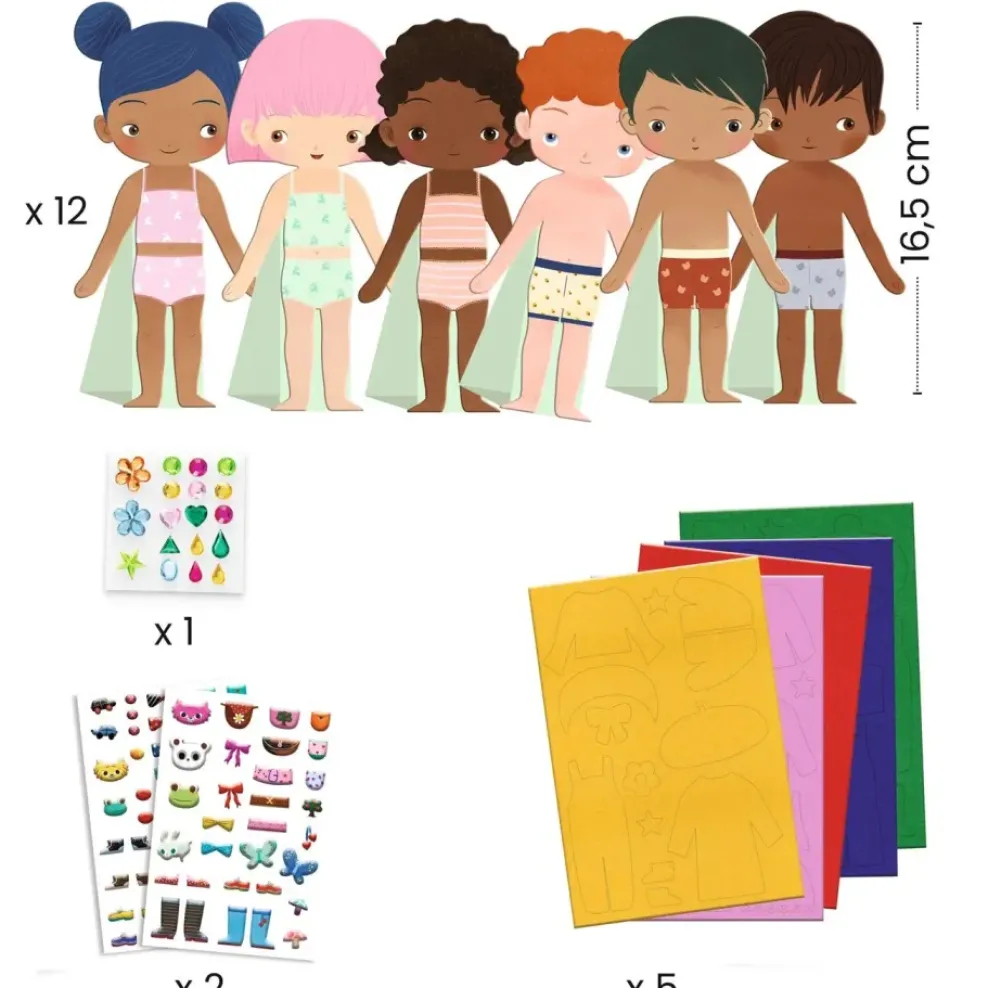 Djeco Felt Dress-Up Hot