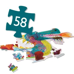 Djeco Giant Floor Puzzle 58 Piece: Leon the Dragon Outlet