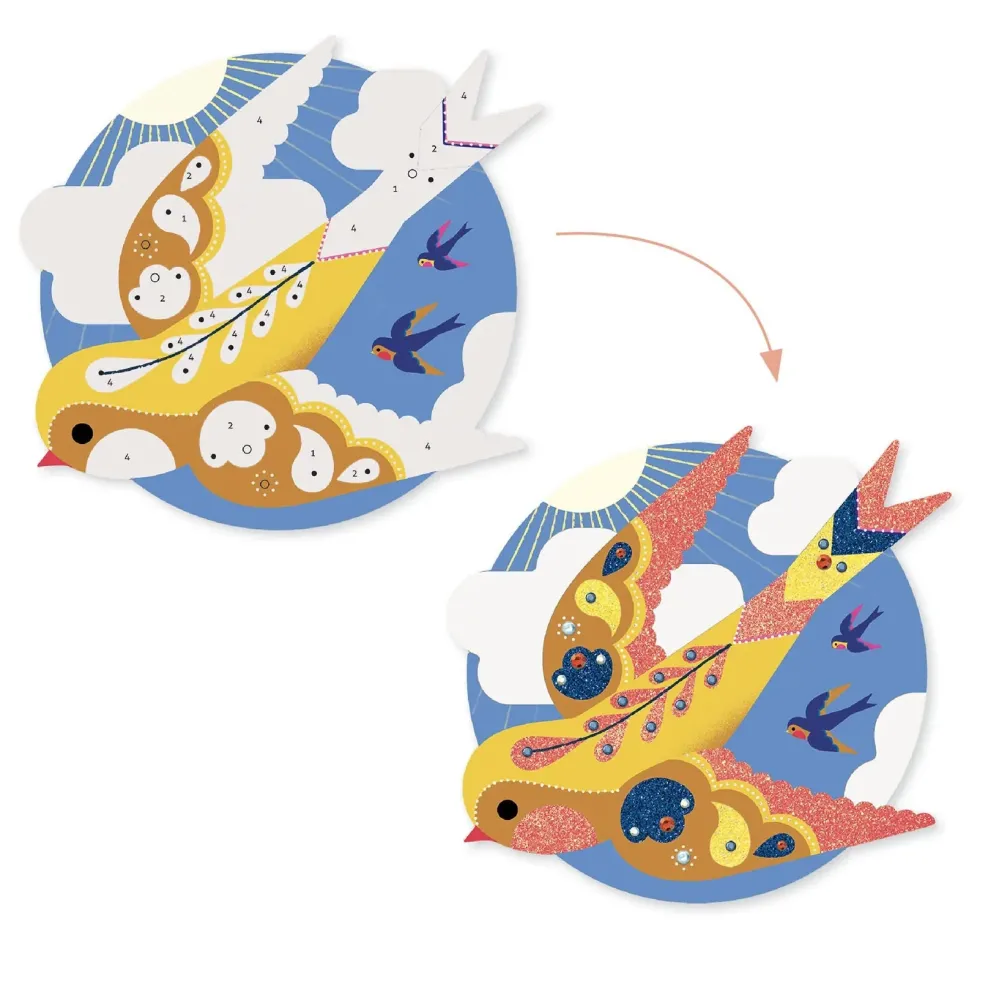 Djeco Glitter Craft Kit: Paradisio Best