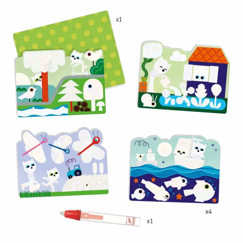 Djeco Paint with Water - Hidden Garden Clearance