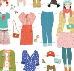 Djeco Paper Dolls: Fashion Dressing Room Sale