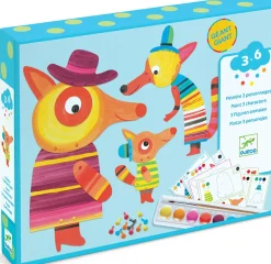 Djeco Paper The Fox Family Watercolor Paints Clearance