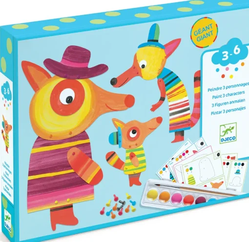 Djeco Paper The Fox Family Watercolor Paints Clearance