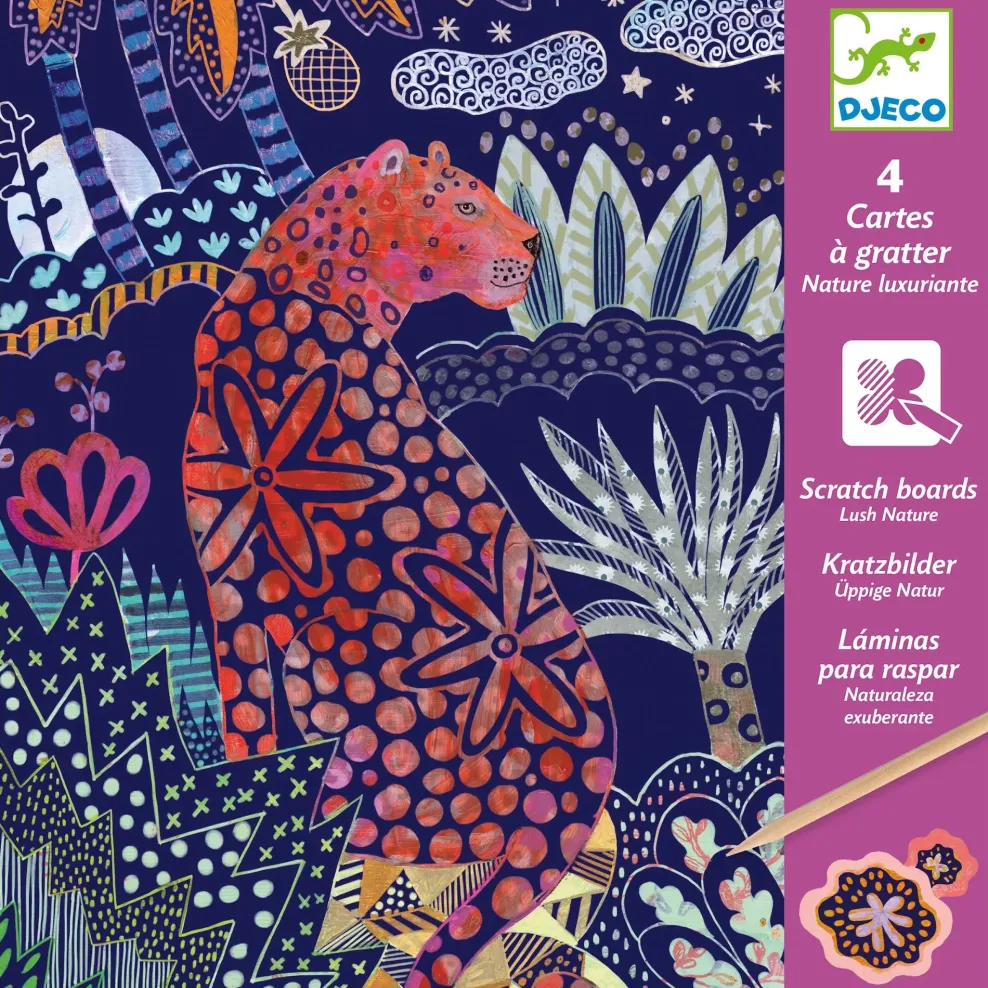 Djeco Scratch Card Activity Set: Lush Nature Discount