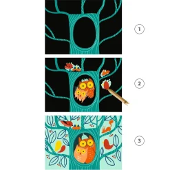 Djeco Scratch Cards Activity: Learning about Animals Hot