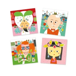Djeco Sticker Collage Activity: Make-A-Face Clearance