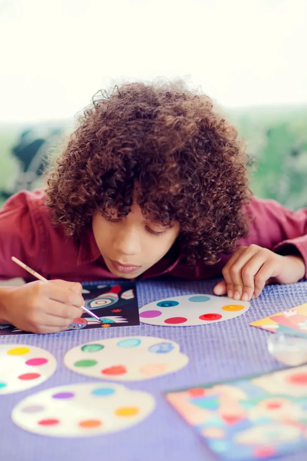 Djeco Surprise Watercolor Painting Cards Activity Set: Fanciful Bestiary Best