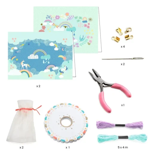 Djeco You & Me Jewelry Kit: Rainbow Kumihimo Beads & Jewelry Sale