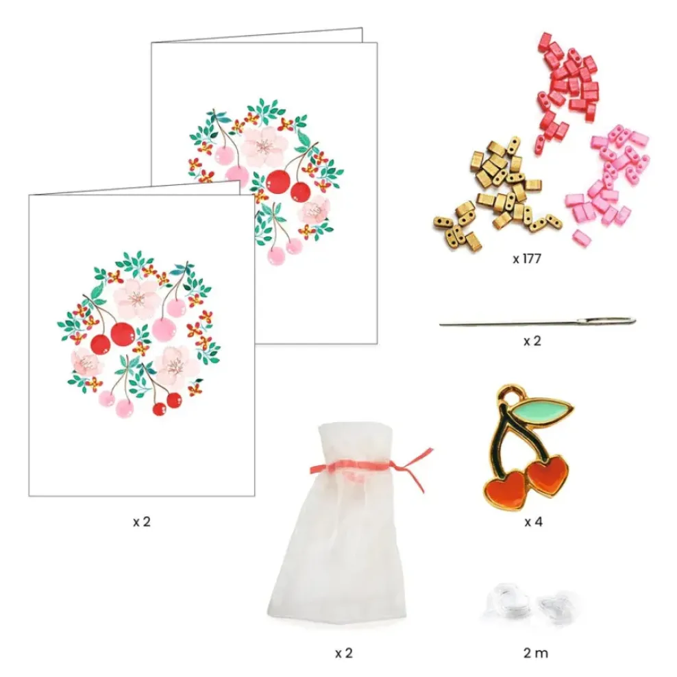 Djeco You & Me Jewelry Kit: Tila and Cherries Beads & Jewelry Sale