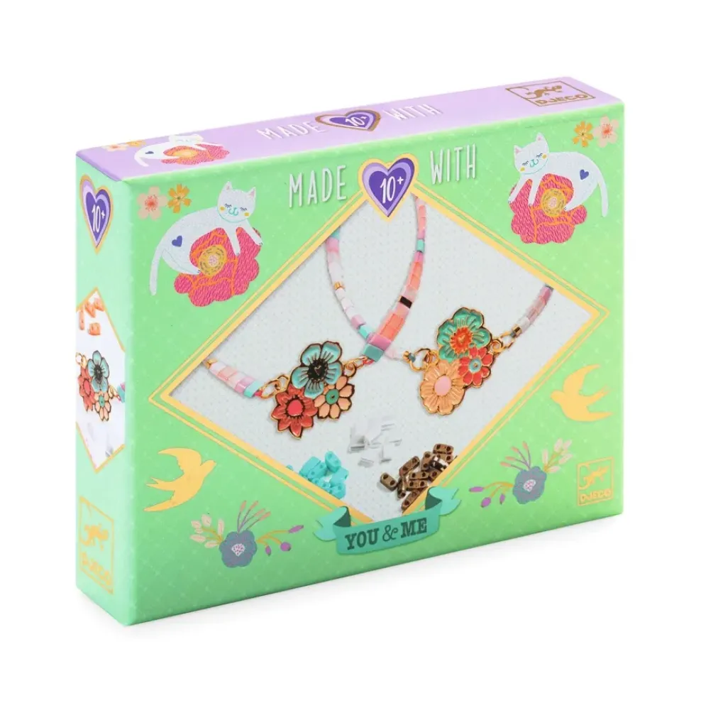 Djeco You & Me Jewelry Kit: Tila and Flowers Beads & Jewelry Discount