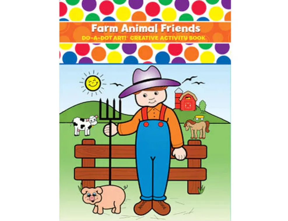 Do-A-Dot Art® Coloring Book: Farm Animal Friends Best