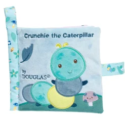 Douglas Baby Soft Activity Book Crunchie Caterpillar 6" New