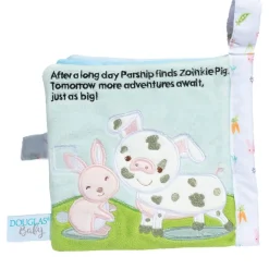 Douglas Baby Soft Activity Book Parsnip Bunny 6" Fashion