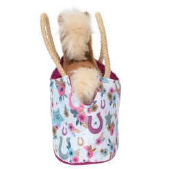 Douglas Sassy Pet Sak Boho Horseshoe with Chestnut Horse 6.5