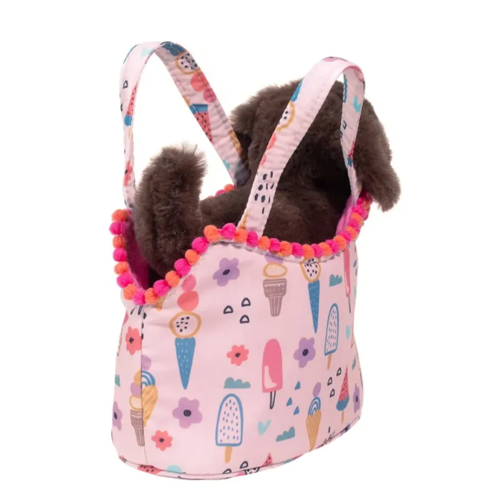 Douglas Sassy Pet Sak Sweet Treat with Chocolate Lab 6.5" Fashion