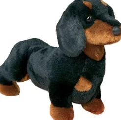 Douglas Spats Black and Tan Dachshund 16" New