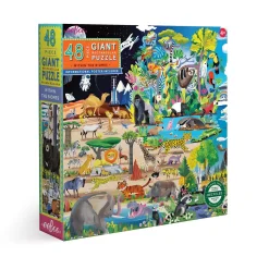 eeBoo 48 Piece Giant Puzzle Within the Biomes Hot