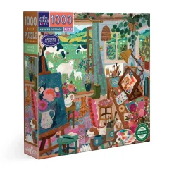 eeBoo 1000 Piece Puzzle Artist's Cottage New
